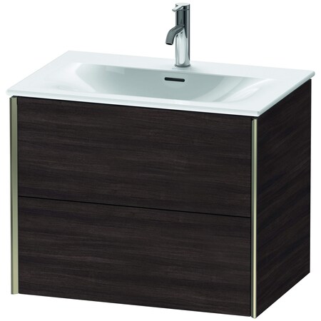 Xviu Wall-Mounted Vanity Unit Chestnut Dark